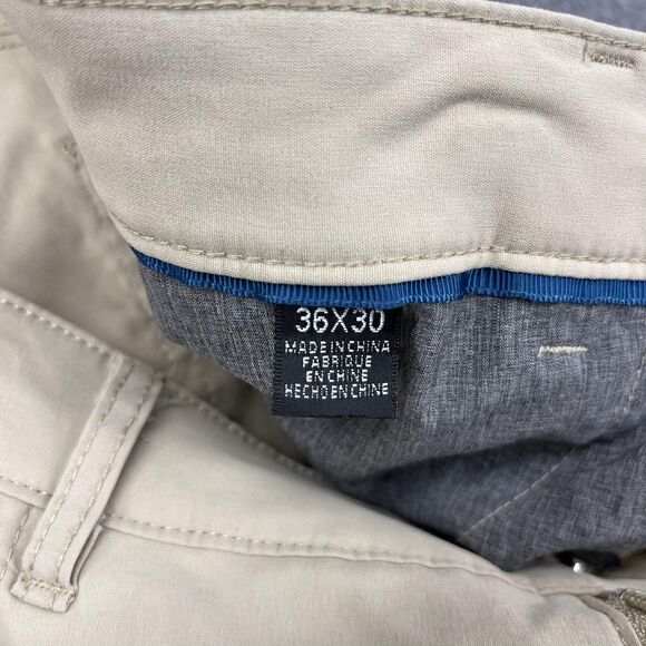 Kenneth Cole New York Pants Mens 36x30 Khaki Stretch 5-Pocket Casual Travel - Picture 12 of 16